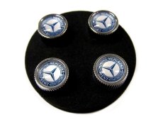 画像3: BENZ バルブキャップ ブルー (BENZ VALVE STEM CAPS BLUE LAUREL) (3)