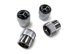 画像2: BENZ バルブキャップ ブラック (BENZ VALVE STEM CAPS BLACK) (2)