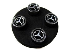 画像3: BENZ バルブキャップ ブラック (BENZ VALVE STEM CAPS BLACK) (3)