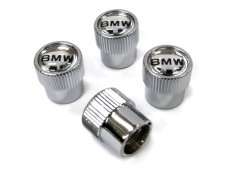 画像1: BMW バルブキャップ BMWロゴ クローム (BMW VALVE STEM CAPS) (1)