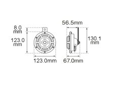 画像2: HELLA スーパー トーン ホーン (Super Tone Horn Set) (2)