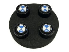 画像3: BMW バルブキャップ BMWマーク（ブラック）（BMW VALVE STEM CAPS BLACK） (3)