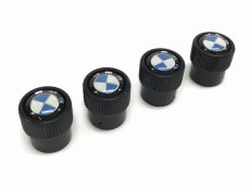 画像2: BMW バルブキャップ BMWマーク（ブラック）（BMW VALVE STEM CAPS BLACK） (2)