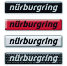 画像2: Nurburgring ステッカー 3D(立体)タイプ 2pcs シルバー (2)