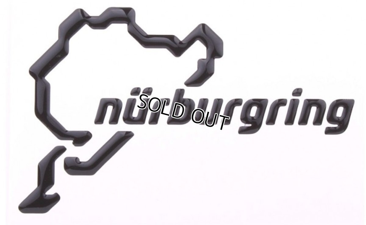 画像1: Nurburgring ステッカー 3D(立体)タイプ ブラック (1)