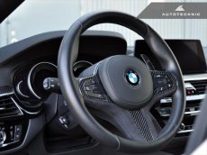 画像1: AUTOTECKNIC Carbon/Alcantara ステアリングホイールトリム for BMW G30/G32 (1)