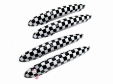 画像2: AutoStyle ドアハンドルカバー for MINI R60 Crossover チェッカー 4pcs  (2)