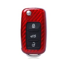 画像1: AutoStyle カーボンキーケース RED for VW GOLF6/Touran/Scirocco/Tiguan/TheBeetle/UP! (1)