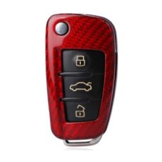 画像1: AutoStyle カーボンキーケース RED for  AUDI A1/A3/A4/TT (1)