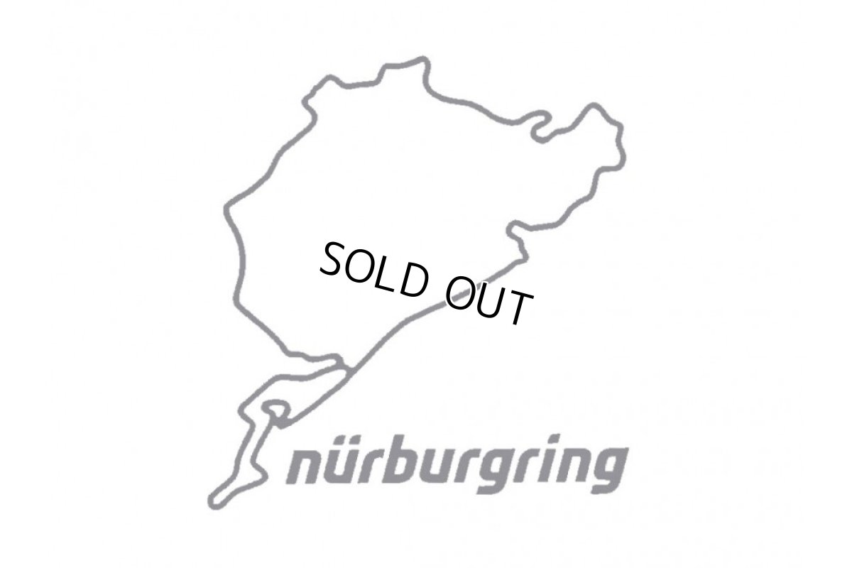 画像1: Nurburgring ステッカー8cm クロム (1)