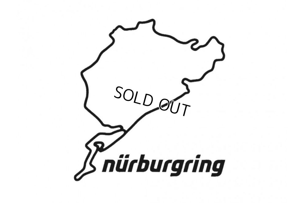 画像1: Nurburgring ステッカー8cm ブラック (1)