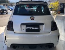 画像4: FIAT500/ABARTH500 LEDテールレンズ スモーク/レッド ブラックフレーム (4)