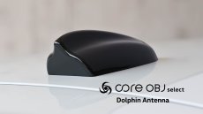 画像1: coreOBJ Dolphin Antenna  for VW (ピアノブラック) (1)