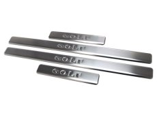 画像2: ステンレスドアシルプレート 4pcs for Golf7/Golf6(ハッチバック) (2)