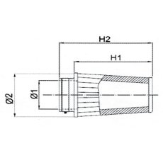 画像2: ダイレクトインダクション用コニカルフィルター　FMSA28-60 (2)