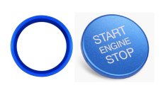 画像4: Autostyle AUDI Start/Stop Button/Ring BLUE (4)