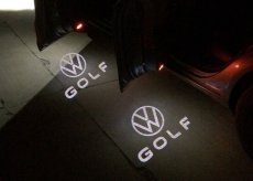 画像1: VW LEDライトドアプロジェクター GOLF Logo (1)