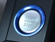 画像2: Autostyle AUDI Start/Stop Button/Ring BLUE (2)