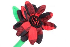 画像2: VW プラッシュデイジー BUFFALOチェック (VW BAFFALO PLAID DAISY FLOWER) (2)