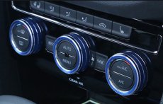 画像1: Autostyle アルミエアコンダイヤルリング（オートエアコン）for VW GOLF7.5/7 (1)