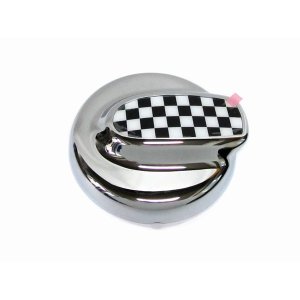 画像: MINI クロムタンクカバー (チェッカー) for R55/56 Cooper-S