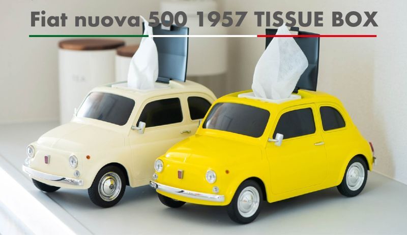 画像: 【新商品情報】FIAT nuova 500 TISSUE BOX新発売。